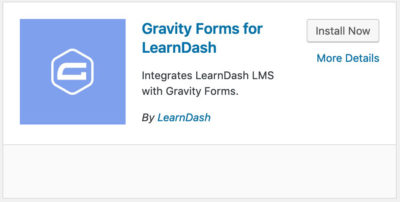 Gravity Forms for LearnDash plugin
