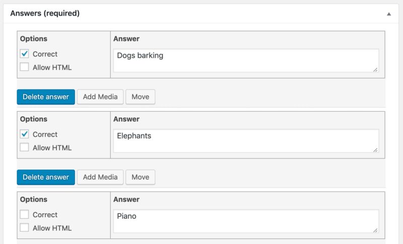 Quiz Questions - LearnDash Support