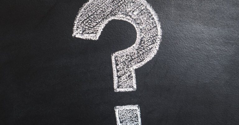 question mark on blackboard