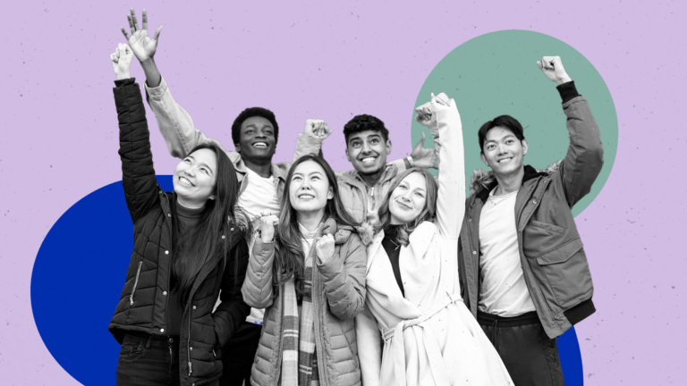 Group of people celebrating