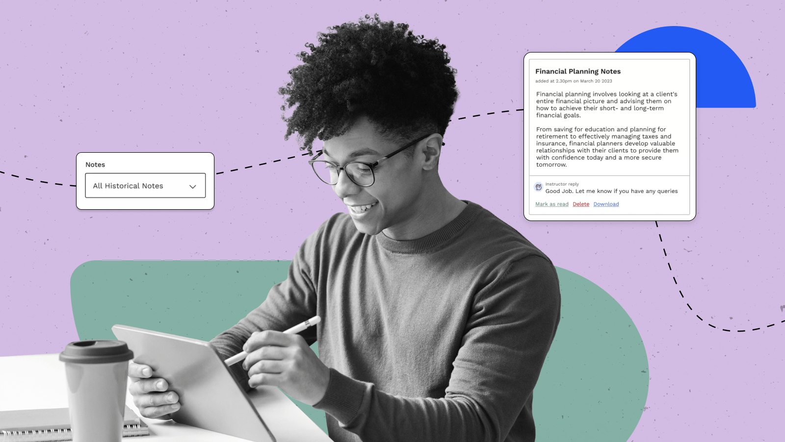 A person using the Notes add-on with LearnDash