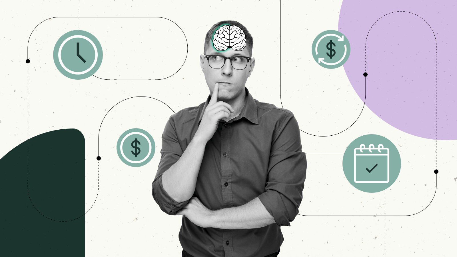 A man deciding between two options