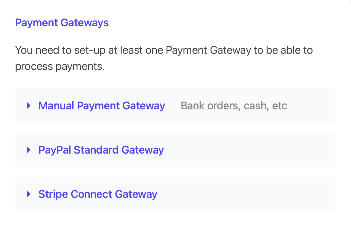 memberdash payment gateways screen