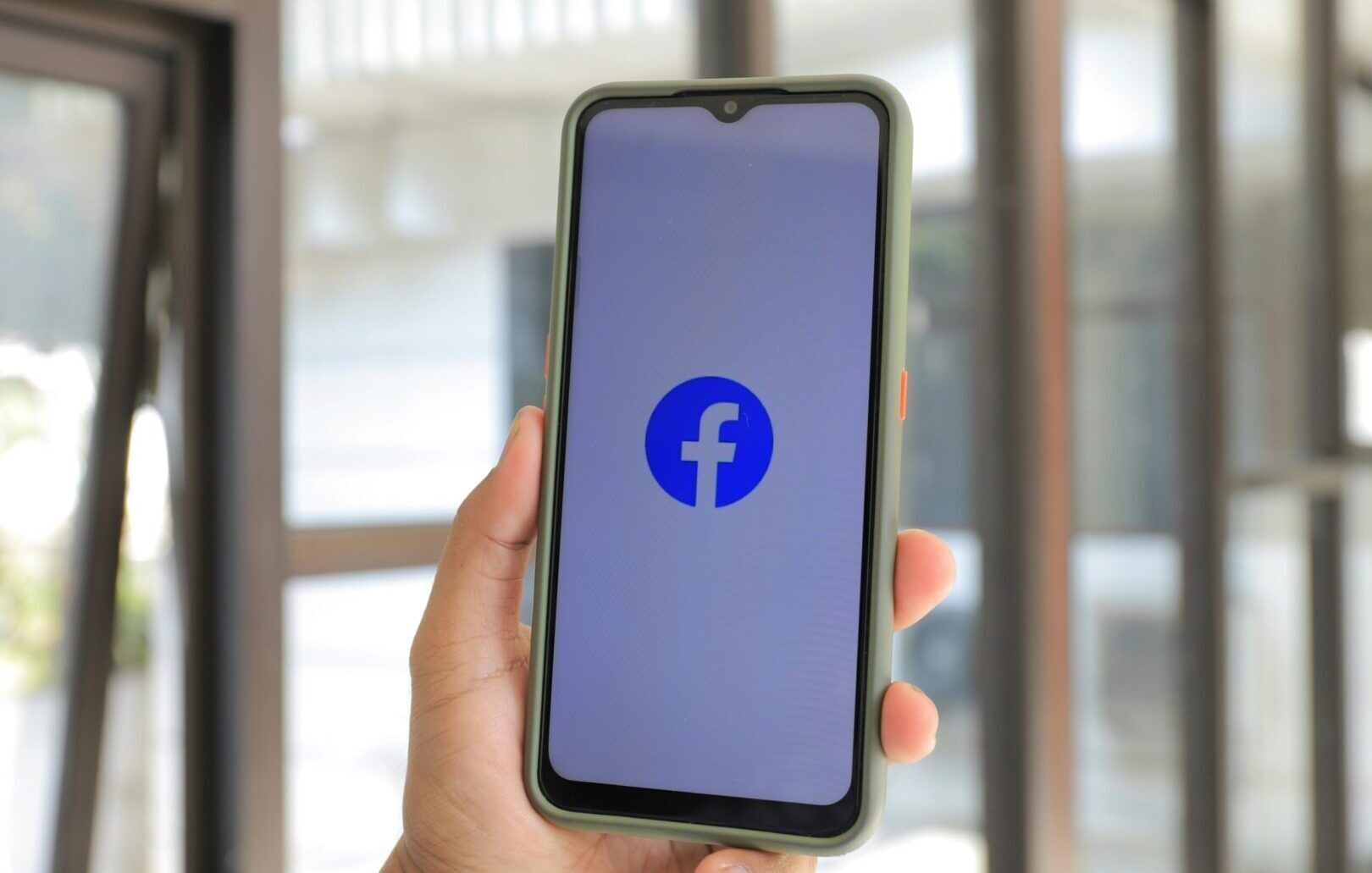 facebook app opening screen on a smartphone