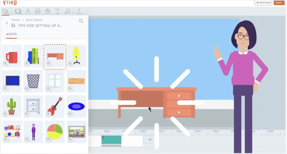 vyond platform screenshot